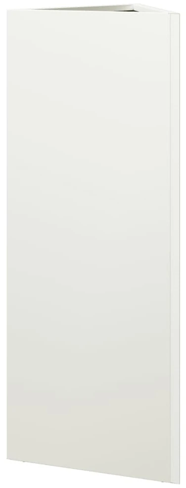 Sodo lovelis, baltos spalvos, 30x26x75cm, plienas, trikampis