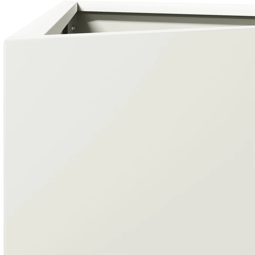 Sodo lovelis, baltos spalvos, 30x26x75cm, plienas, trikampis