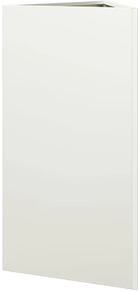 Sodo lovelis, baltos spalvos, 40x34,5x75cm, plienas, trikampis