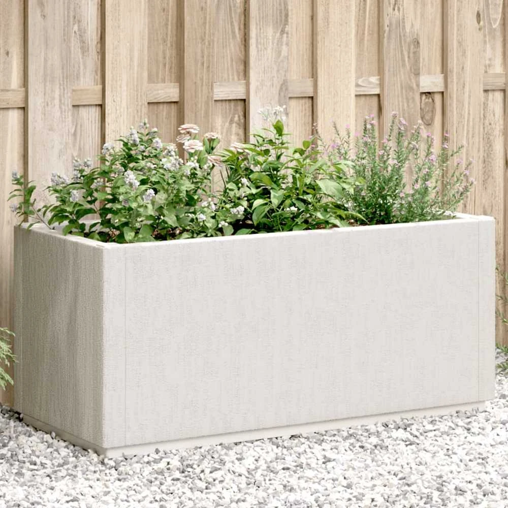 Sodo lovelis, baltos spalvos, 80x36x35cm, PP