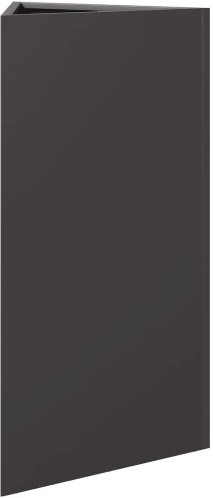 Sodo lovelis, juodos spalvos, 40x34,5x75cm, plienas, trikampis