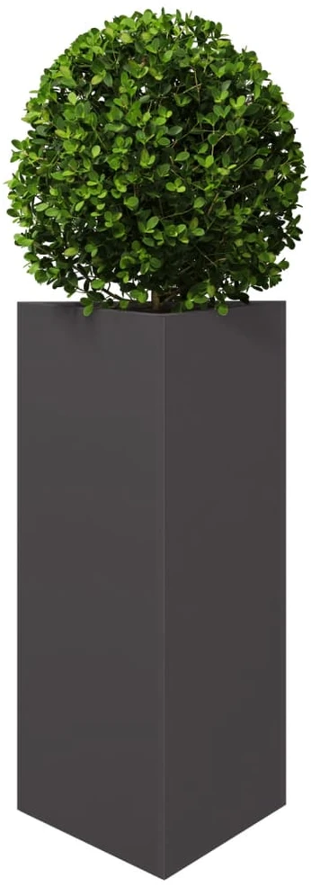 Sodo lovelis, juodos spalvos, 40x34,5x75cm, plienas, trikampis