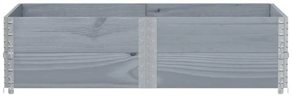 Sodo lovelis, pilkas, 150x100cm, pušies medienos masyvas