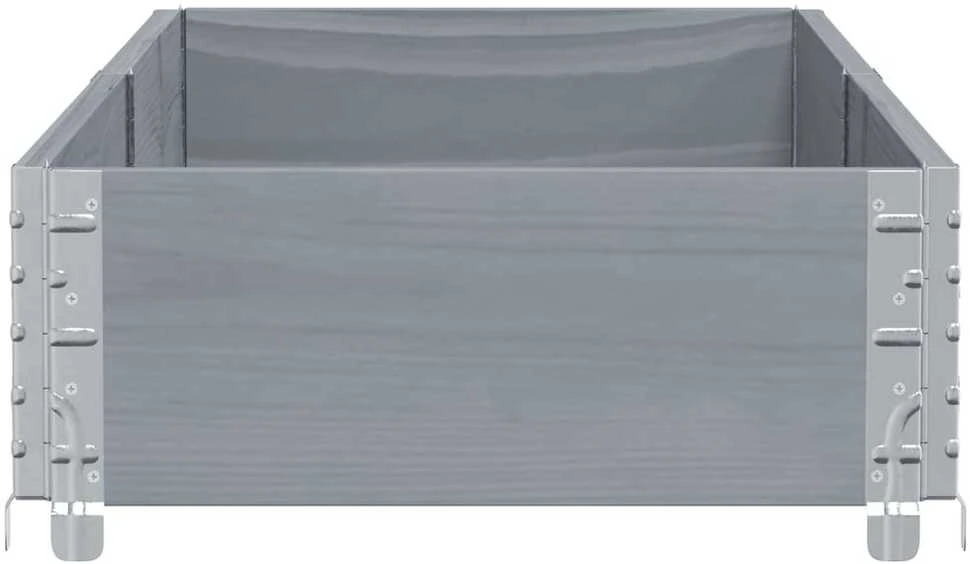 Sodo lovelis, pilkas, 150x50cm, pušies medienos masyvas