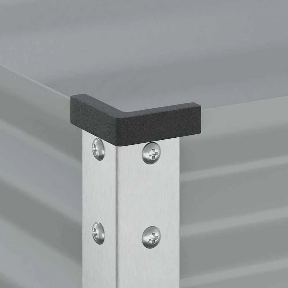 Sodo lovelis, pilkos spalvos, 100x41x90cm, plienas