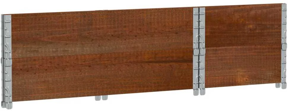 Sodo lovelis, rudas, 100x50cm, pušies medienos masyvas