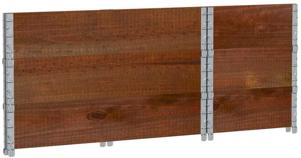 Sodo lovelis, rudas, 100x50cm, pušies medienos masyvas