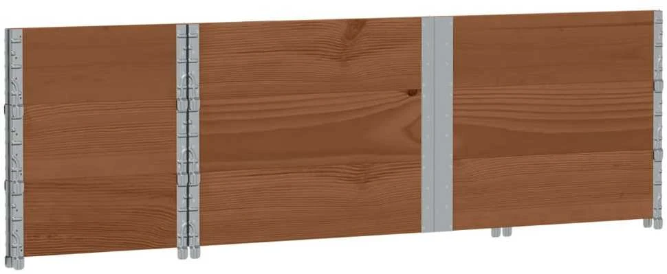 Sodo lovelis, rudas, 150x50cm, pušies medienos masyvas