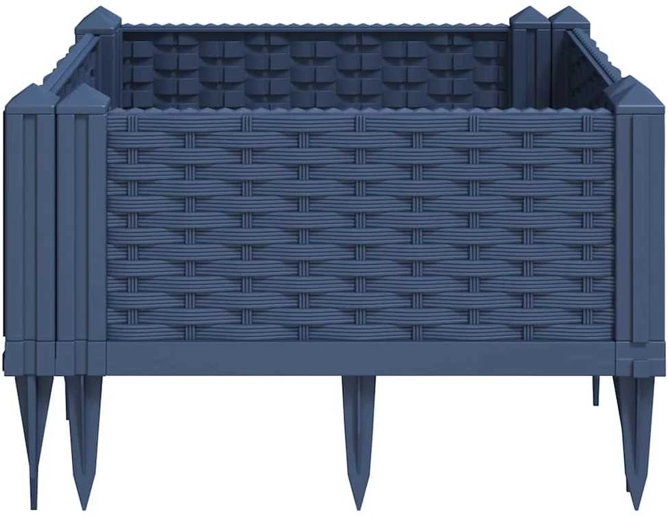 Sodo lovelis su kuoliukais, pilkas, 42,5x42,5x28,5cm, PP