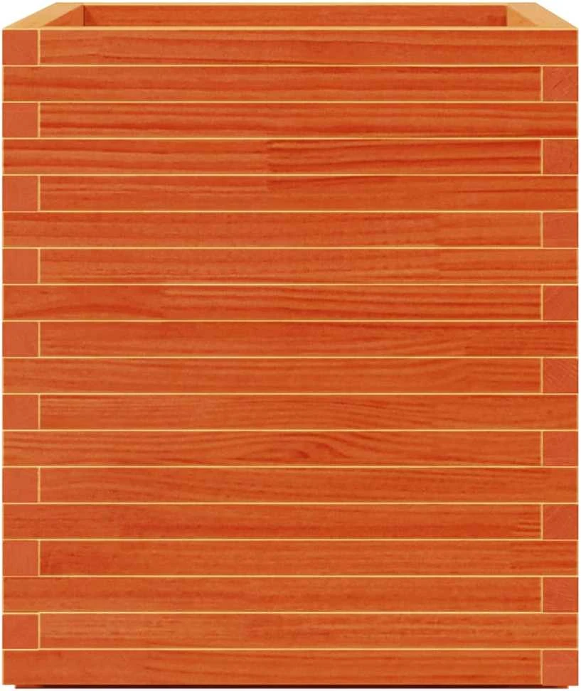 Sodo lovelis, vaško rudas, 60x60x72,5cm, pušies masyvas