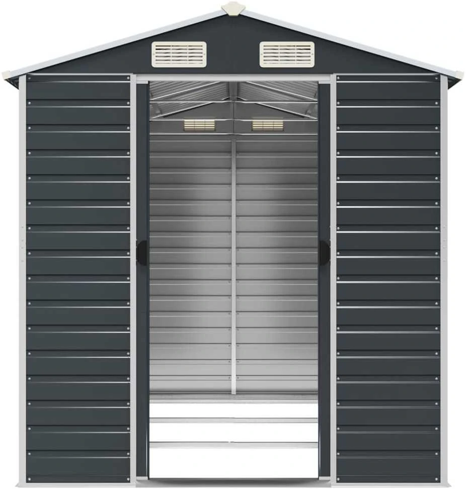 Sodo pašiūrė, antracito, 191x300x198cm, galvanizuotas plienas