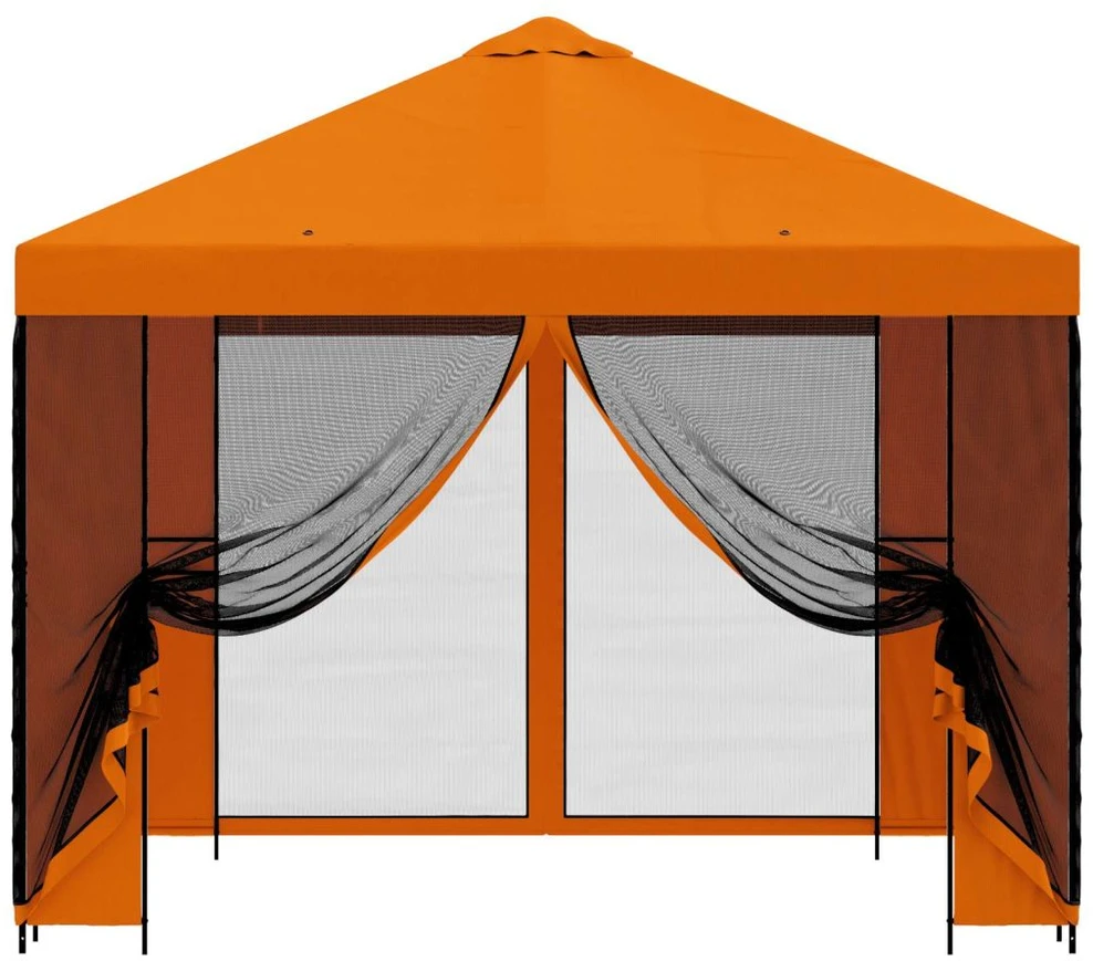 Sodo pavėsinė su šoninėmis sienelėmis 3 x 3 m Oranžinė