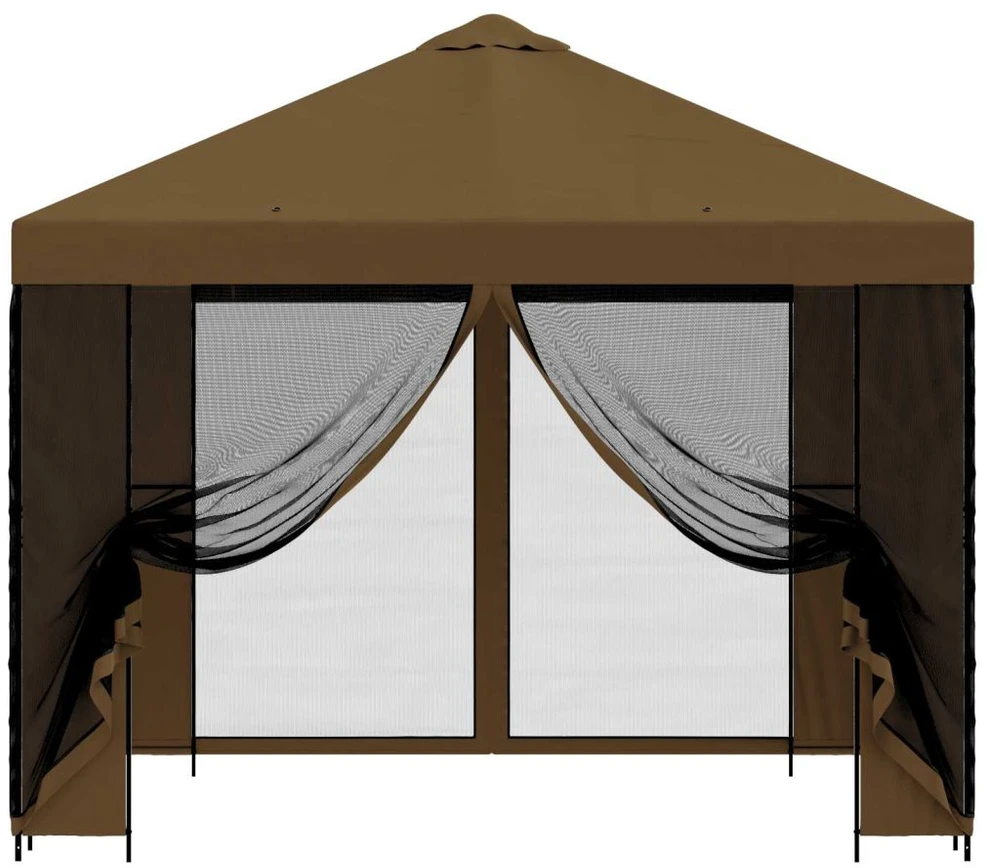 Sodo pavėsinė su šoninėmis sienelėmis 3 x 3 m Taupe
