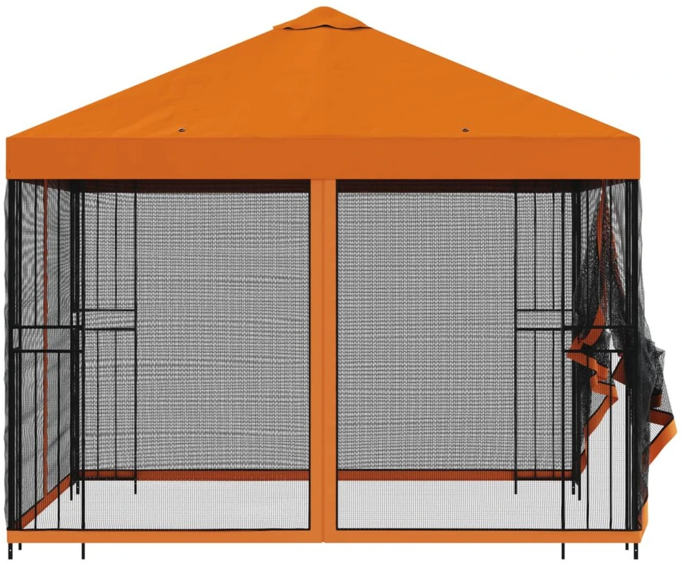 Sodo pavėsinė su šoninėmis sienelėmis 3 x 3 m Oranžinė