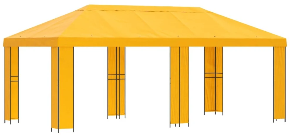 Sodo Paviljonas 6 x 3 m Geltona Poliesteris ir plienas 190 gsm