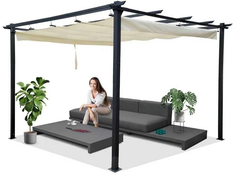 Sodo pavėsinė „Para Sole ESTIVO“ 3x3x2,4 m su neperšlampamu stogu SP0835