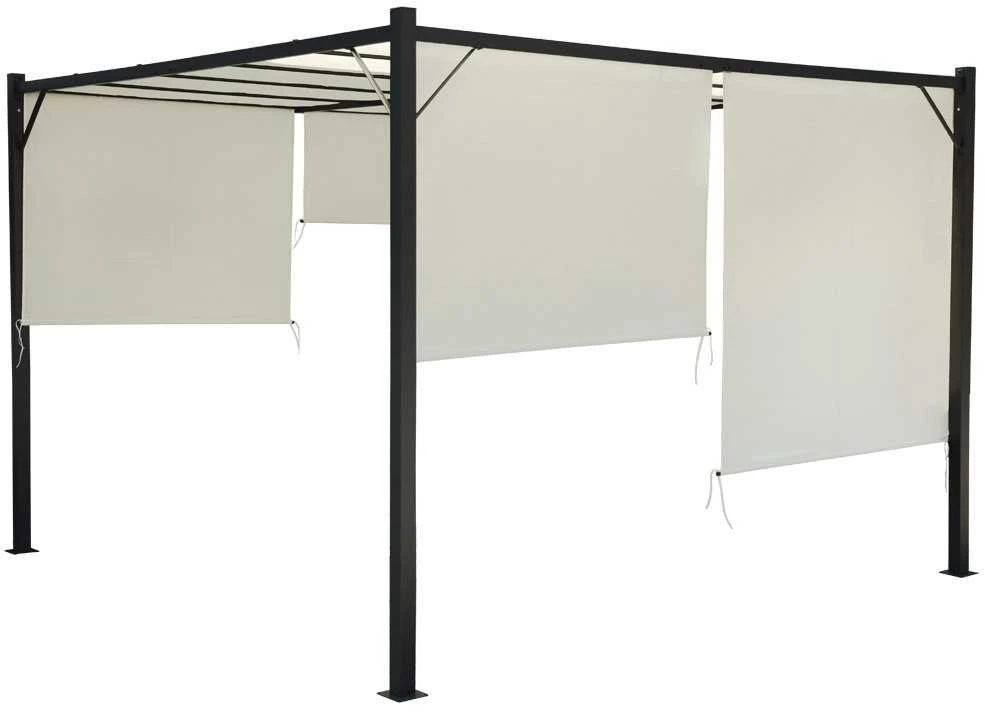 Jokomisiada Garden PERGOLA Para Sole ZONA 3x3x2m Atsparus vandeniui roofing ROLLERS SP0836