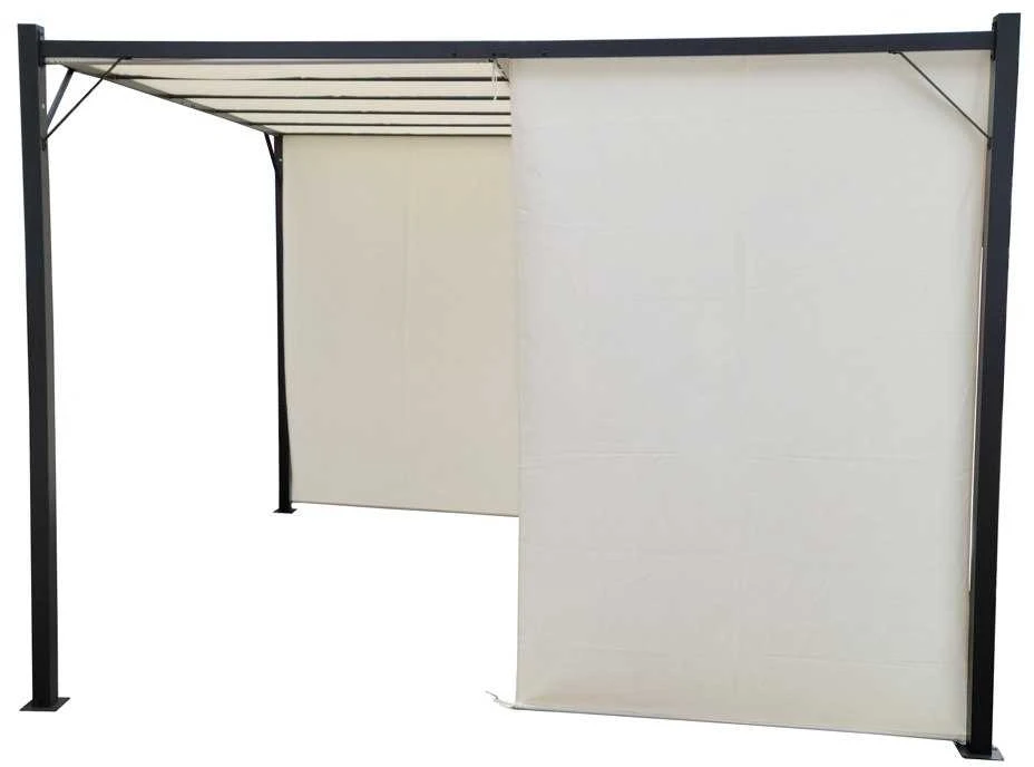Jokomisiada Garden PERGOLA Para Sole ZONA 3x3x2m Atsparus vandeniui roofing ROLLERS SP0836