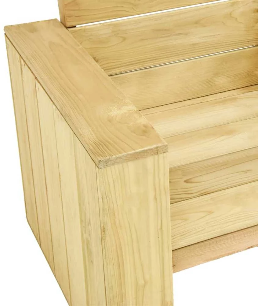 Lauko baldų komplektas Sodo poilsio komplektas, 2 dalių, impregnuota pušies mediena