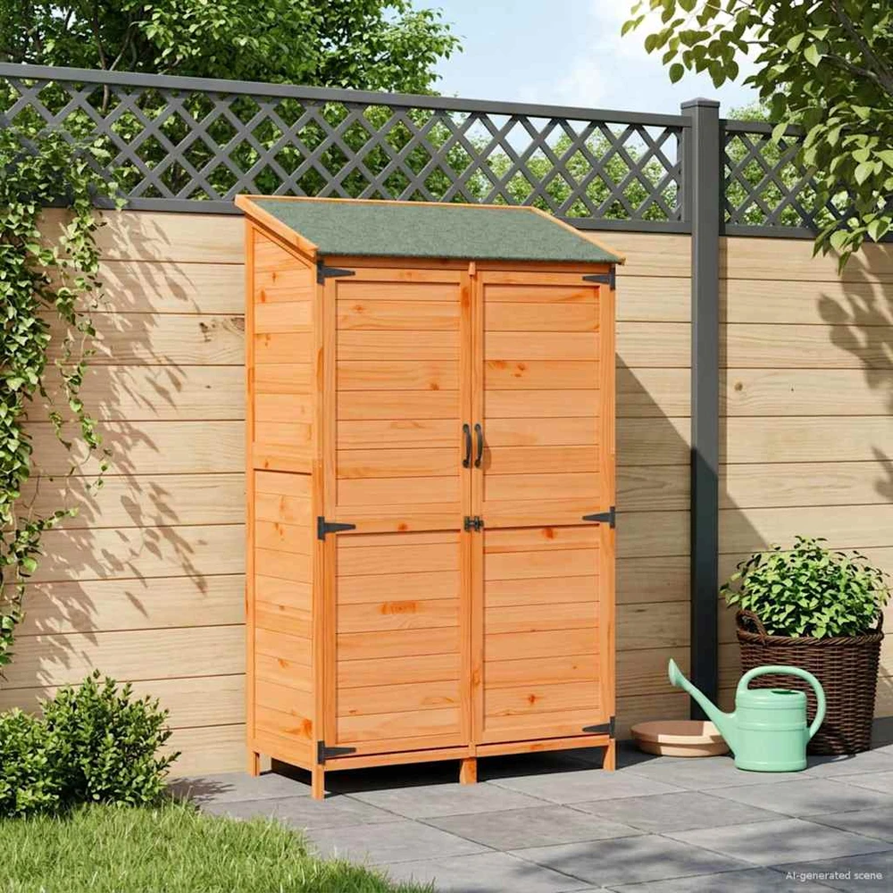 Sodo Sandėlys Ruda 106,5 x 56 x 176 cm Kietasis pušinis medis