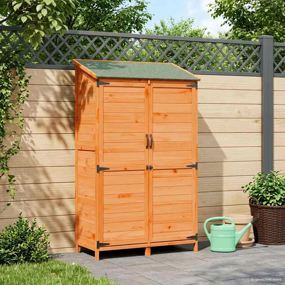 Sodo Sandėlys Ruda 106,5 x 56 x 176 cm Kietasis pušinis medis