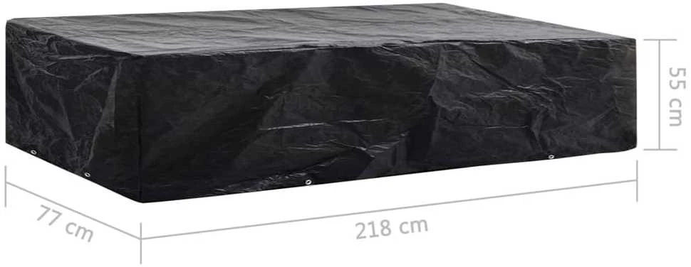 Sodo saulės gulto uždangalai, 2vnt., 218x77x55cm, 8 kilputės