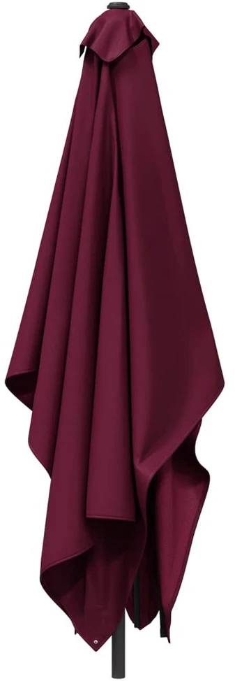 Sodo skėtis 200 x 300 cm Poliesteris Stačiakampio Bordo raudona