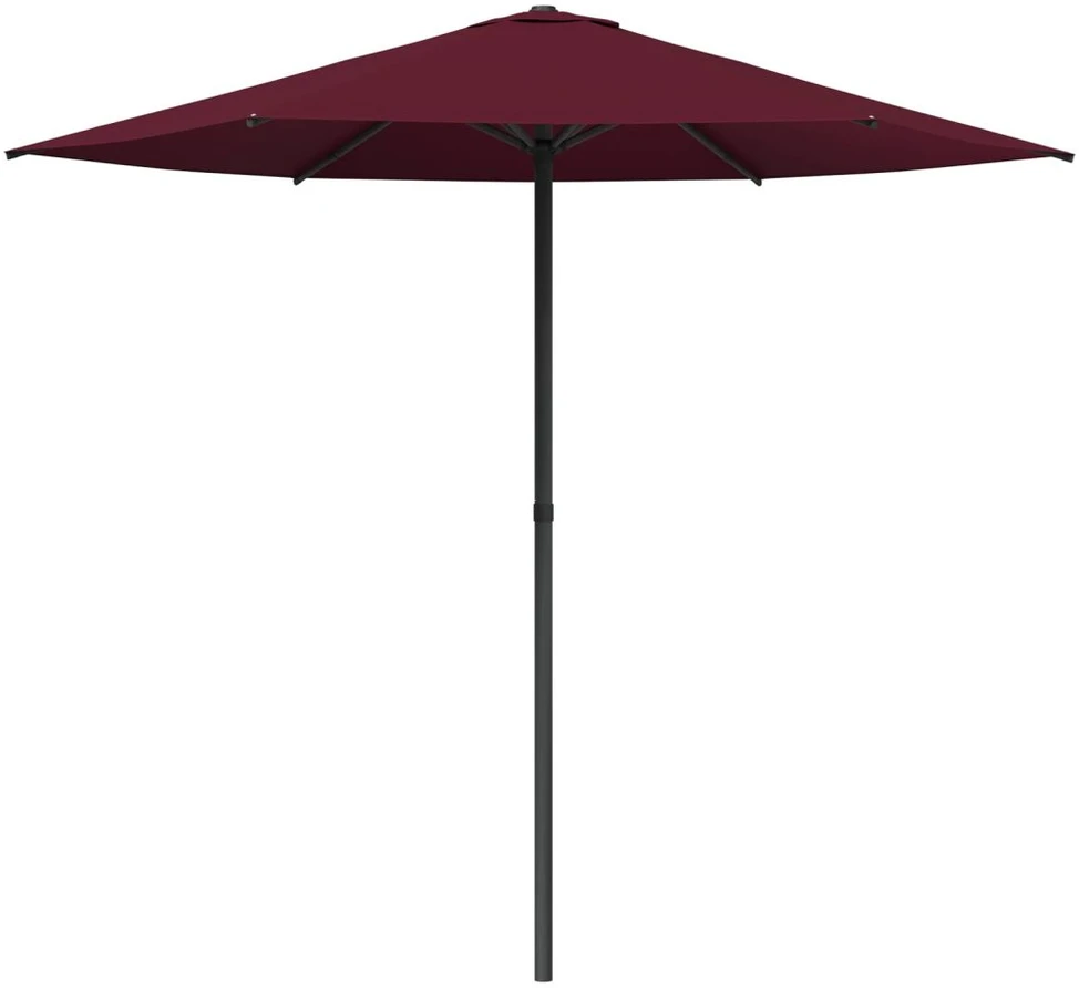 Sodo skėtis 230 x 230 cm Poliesteris Stačiakampio Bordo raudona