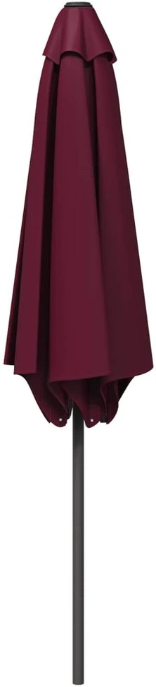 Sodo skėtis 230 x 230 cm Poliesteris Stačiakampio Bordo raudona