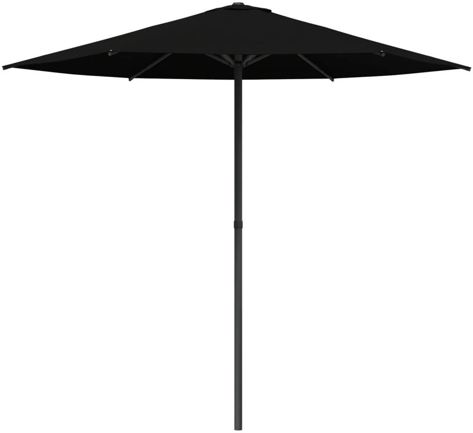 Sodo skėtis 230 x 230 cm Poliesteris Stačiakampio Juoda