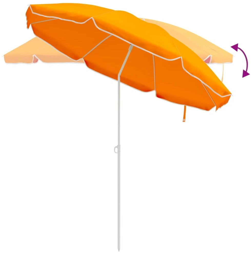 Sodo skėtis 240 cm 170T poliesteris Oranžinė