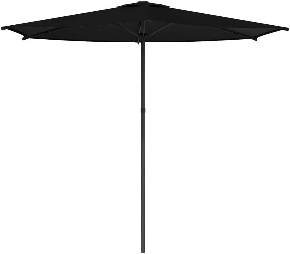 Sodo skėtis 270 x 270 cm Poliesteris Stačiakampio Juoda