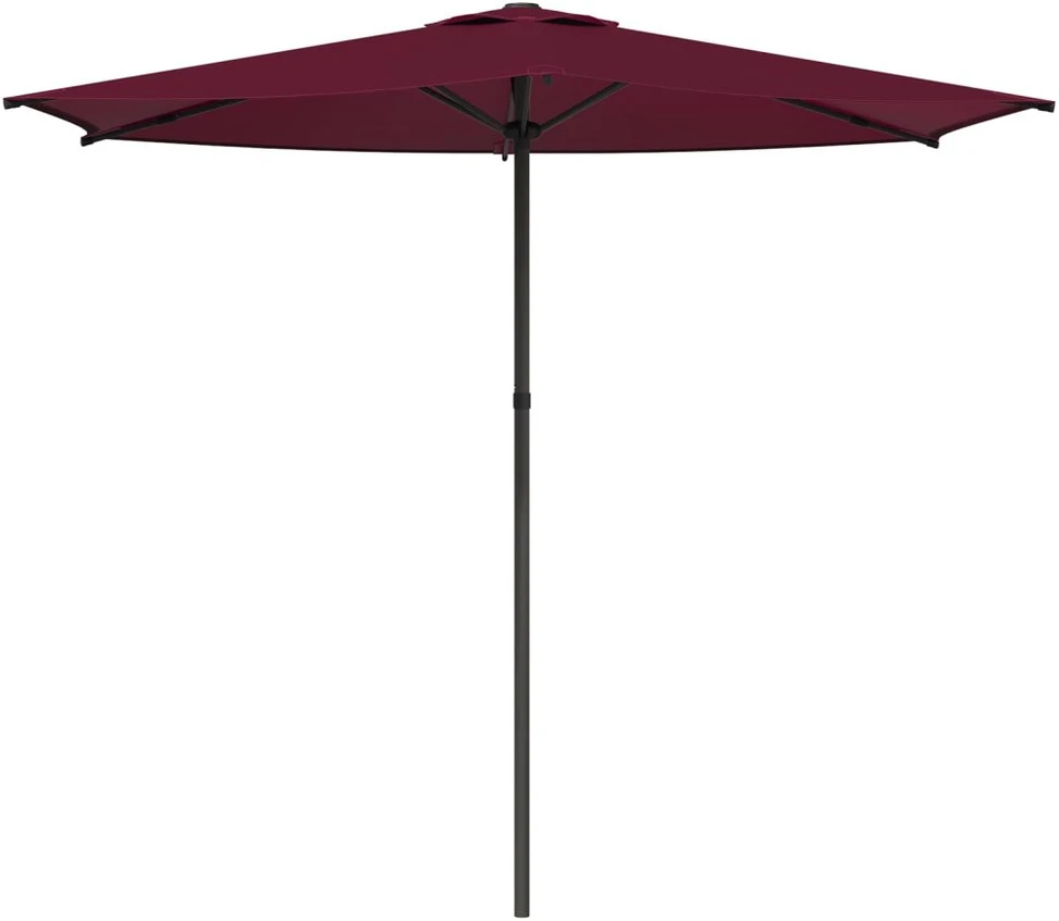 Sodo skėtis 270 x 270 cm Poliesteris Stačiakampio Bordo raudona