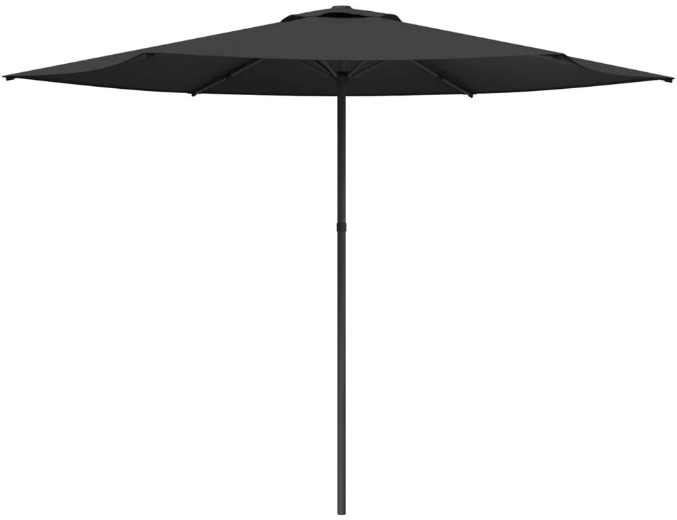 Sodo skėtis 300 x 300 cm Poliesteris Stačiakampio Antracito