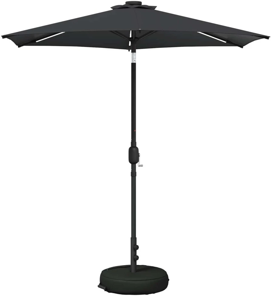 Sodo skėtis su LED šviesomis ir standu 230 x 230 cm Poliesteris
