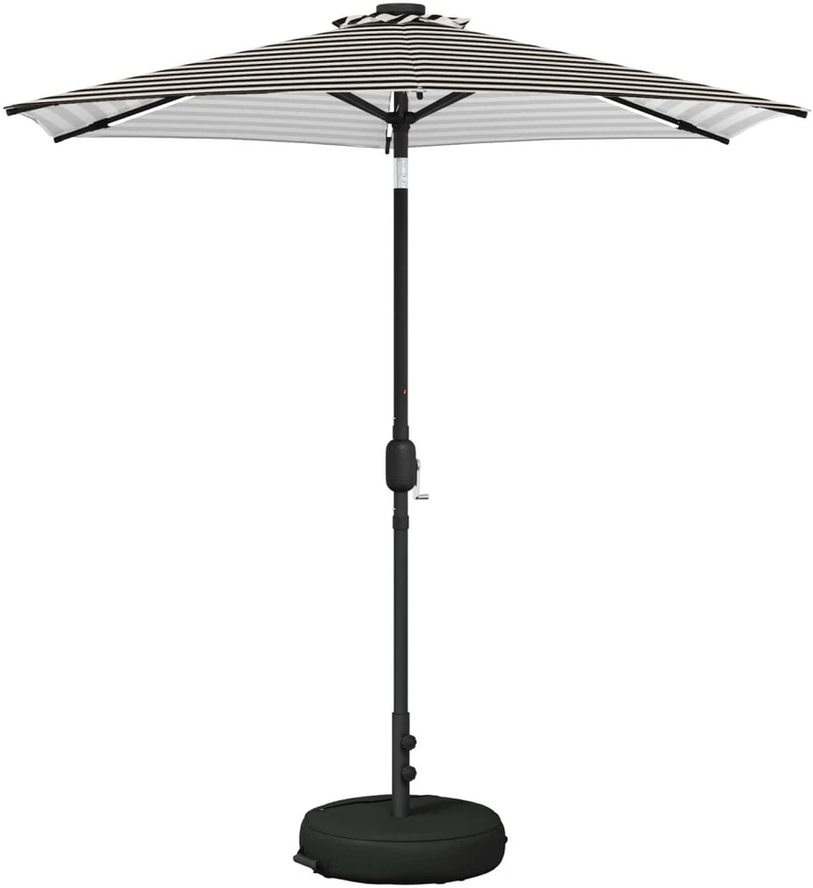 Sodo skėtis su LED šviesomis ir standu 230 x 230 cm Poliesteris