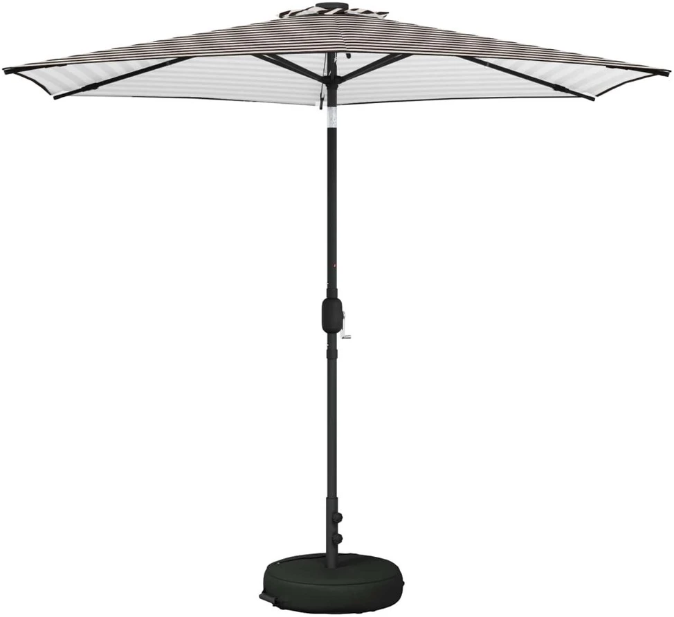 Sodo skėtis su LED šviesomis ir standu 270 x 270 cm Poliesteris