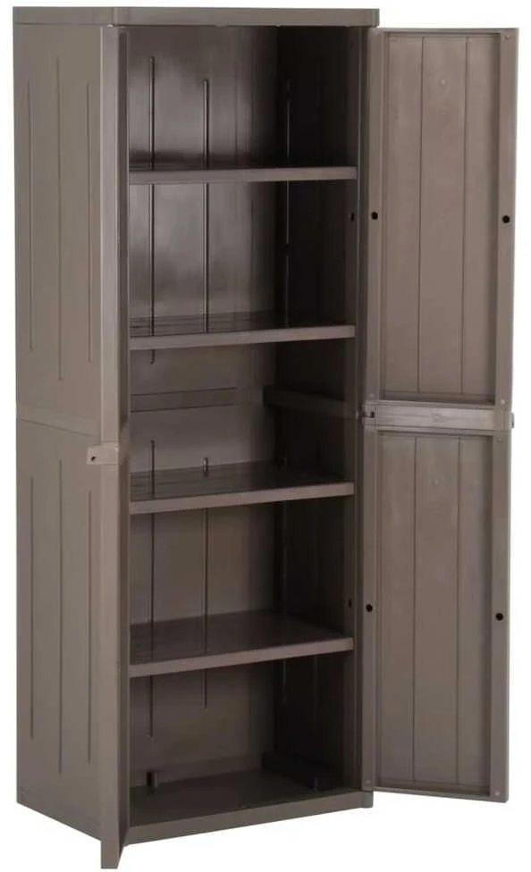 Sodo spintelė daiktams, ruda, 65x45x172cm, PP