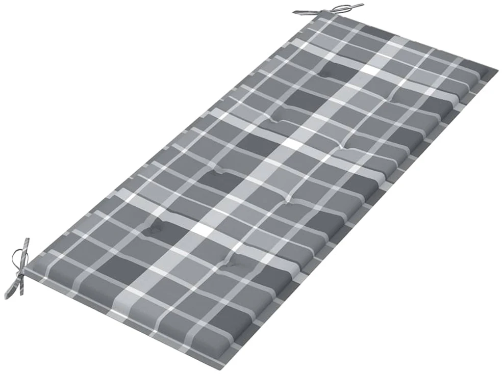Sodo suoliukas su pagalvėle, 120cm, bambukas (41504+314085)