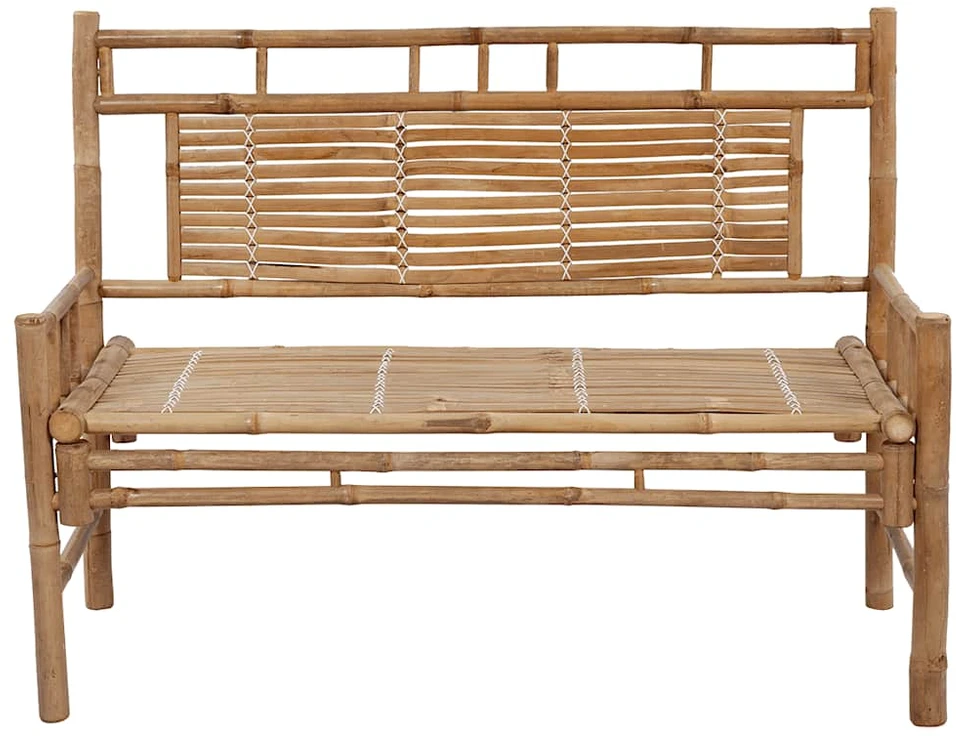 Sodo suoliukas su pagalvėle, 120cm, bambukas