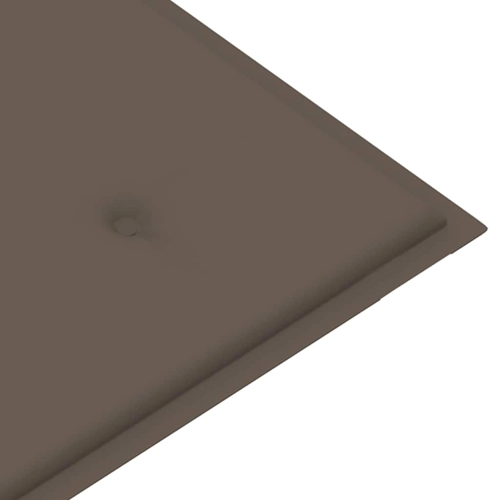 Sodo suoliukas su taupe spalvos pagalvėle, 112cm, tikmedis
