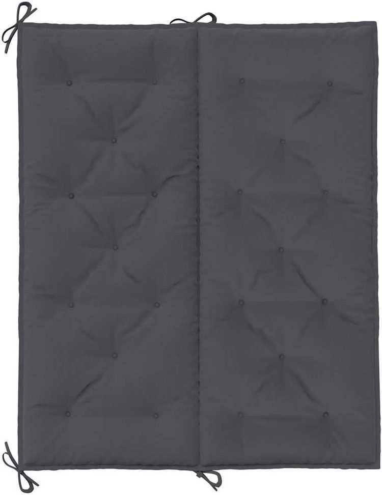 Sodo suoliuko pagalvėlė, antracito, 120x(50+50)x7cm, audinys
