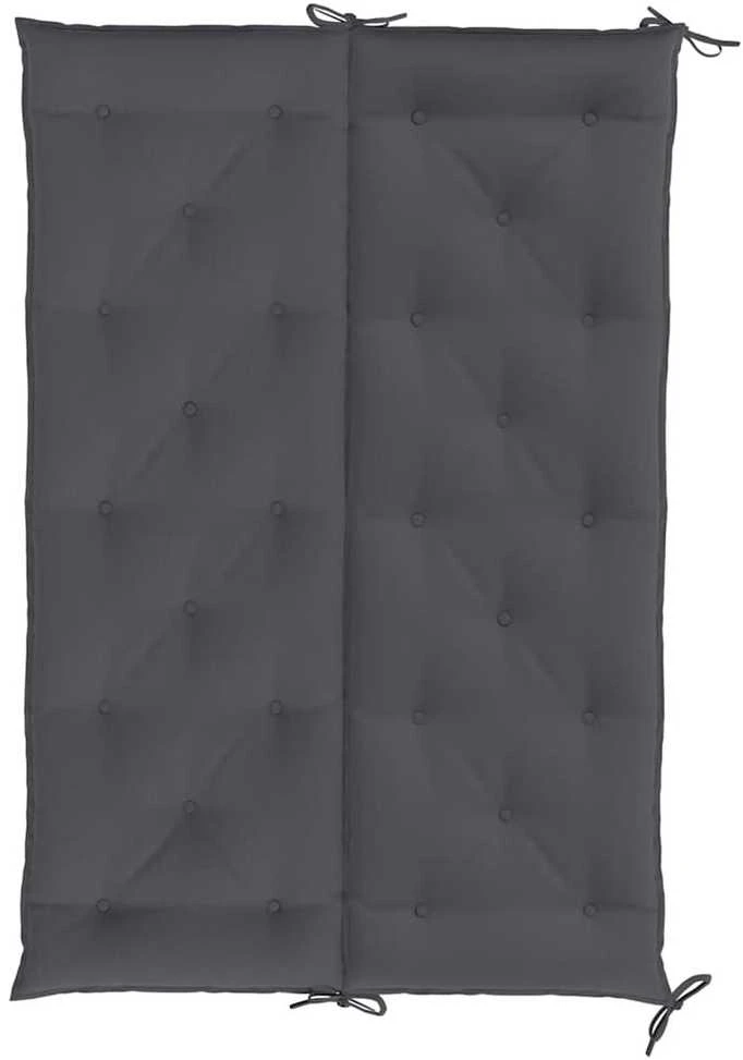Sodo suoliuko pagalvėlė, antracito, 150x(50+50)x7cm, audinys