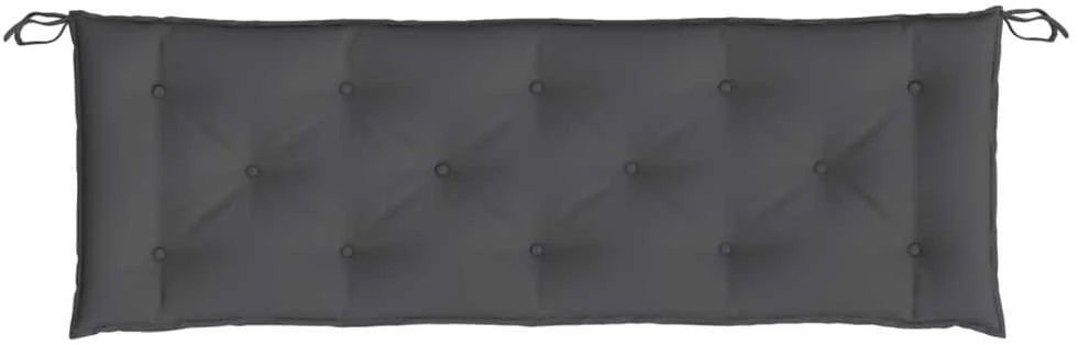 Sodo suoliuko pagalvėlė, antracito spalvos, 150x50x7cm, audinys