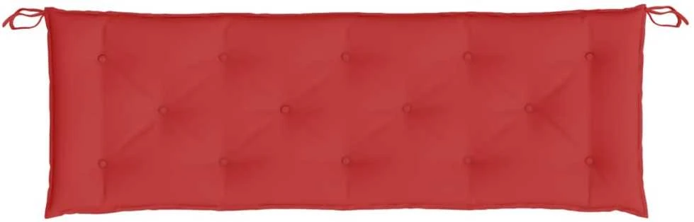 Sodo suoliuko pagalvėlė, raudonos spalvos, 150x50x7cm, audinys