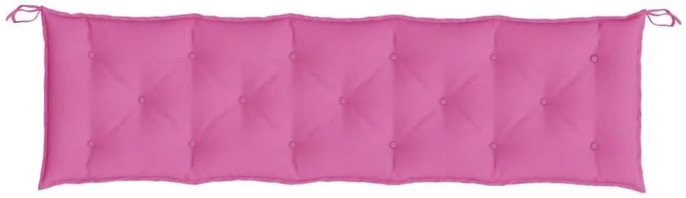 Sodo suoliuko pagalvėlė, rožinės spalvos, 180x50x7cm, audinys