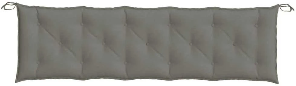 Sodo suoliuko pagalvėlė, tamsiai pilka, 180x50x7cm, audinys