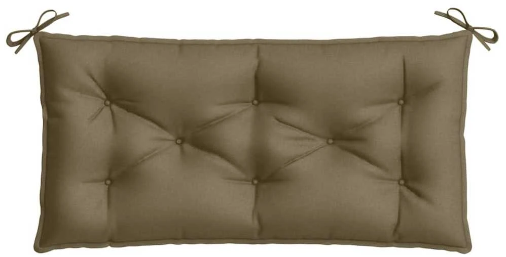 Sodo suoliuko pagalvėlė, taupe mišinys, 100x50x7cm, audinys