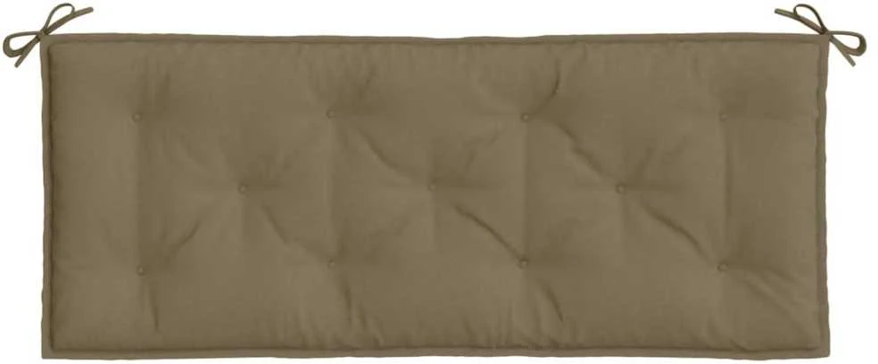 Sodo suoliuko pagalvėlė, taupe mišinys, 120x50x7cm, audinys