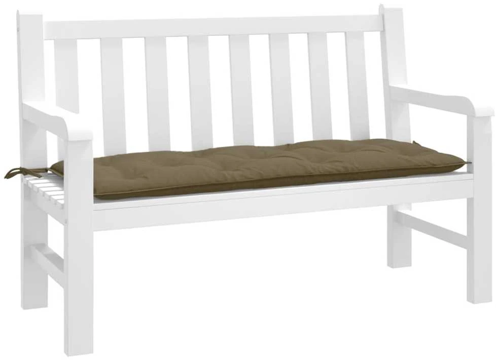 Sodo suoliuko pagalvėlė, taupe mišinys, 120x50x7cm, audinys